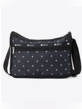 LeSportsac Deluxe Everyday Bag featuring Navy Ditsy Diamond print